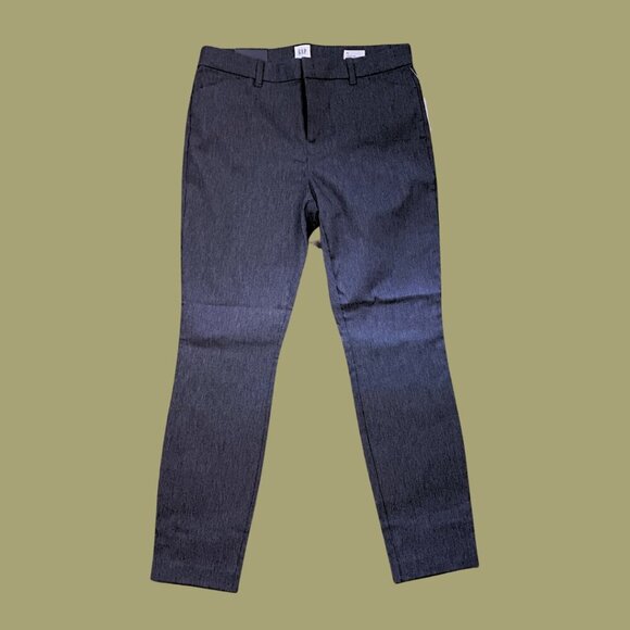 GAP Signature Skinny Ankle Dress Pants – Size 10 | Stretch Mid-Rise Charcoal - Picture 3 of 12
